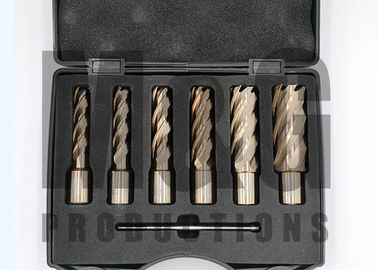 HSS (M2) &amp; HSS Cobalt (M35)Annular Cutter,Rotabroach cutter, Slugger,Magnetic Drill bits popluar size 6 pcs Cutter+1 Pin