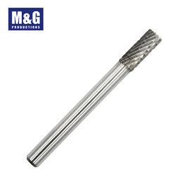 3 - 6mm Shank Tungsten Carbide Rotary Burrs Cylinder With End Cutter Long Life