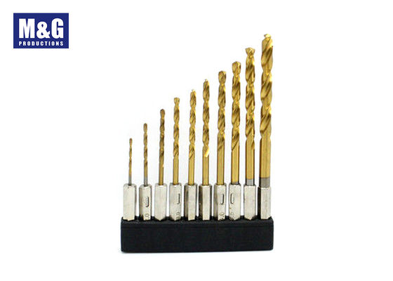 HSS Quick change Hex Shank Jobber drill bits with Coating TiN