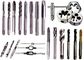 HSS , Alloy Tool Steel straight , spiral point and Sprial flute taps and Round , Hex Dies with Tap wrench and Dies Stock